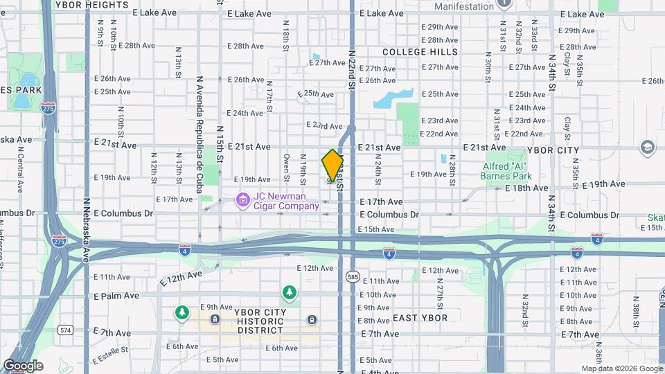 2002 E 18th Ave Map and Location Details