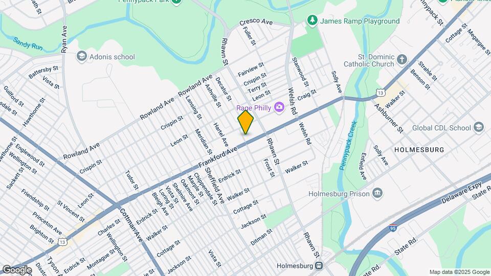 7900 Frankford Ave Mapa y Detalles de la Ubicación