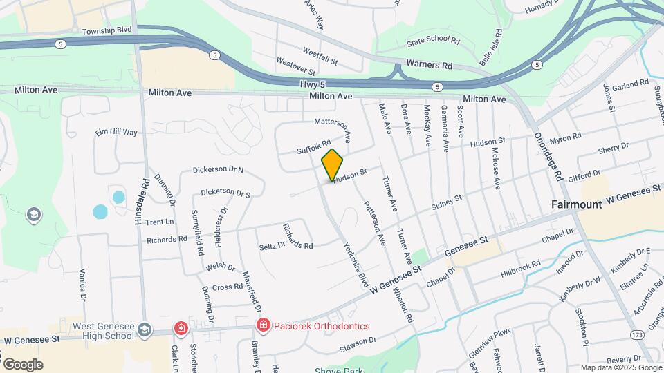 1011 Hudson St Map and Location Details