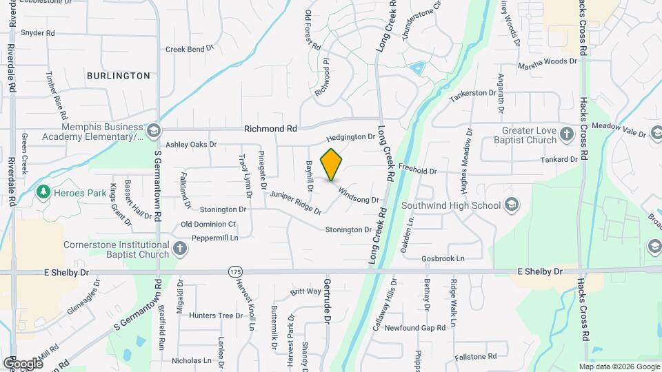 7555 Windsong Dr Map and Location Details