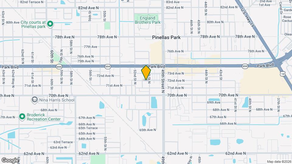 5050 72nd Ave N, Unit 8K Map and Location Details