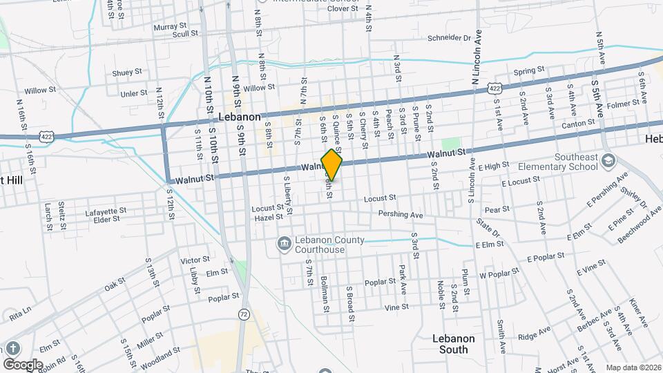 240 S 6th St Map and Location Details