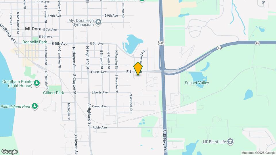 1530 E 1st Ave Map and Location Details