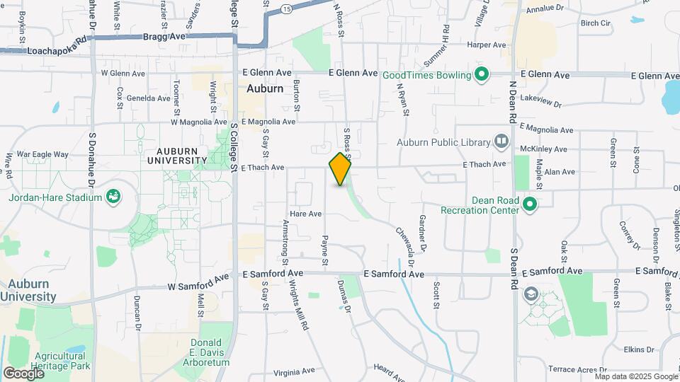 232 W Chewacla Dr Map and Location Details