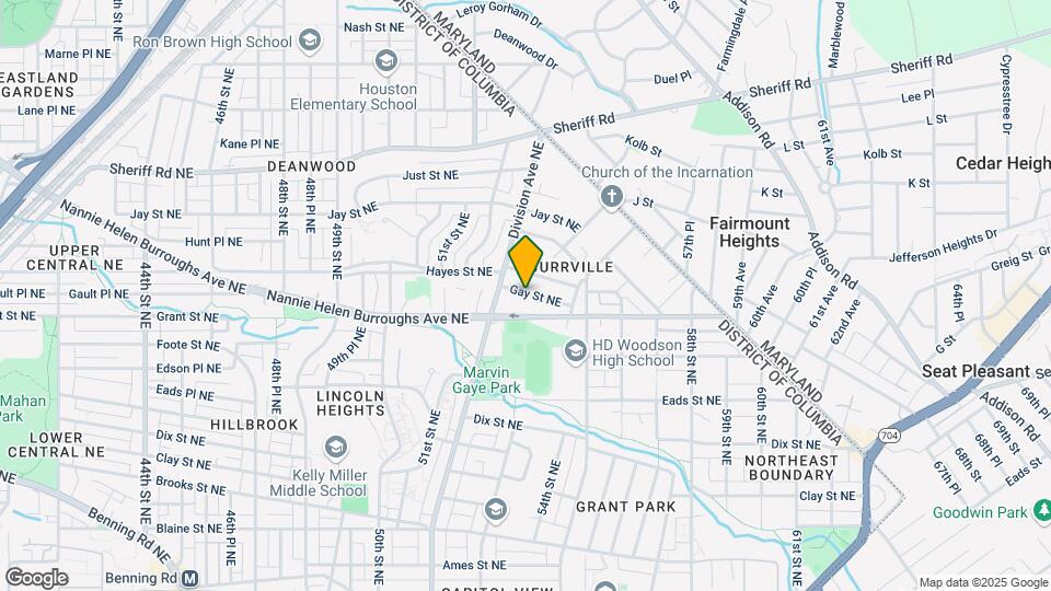 5325 Gay St NE Map and Location Details