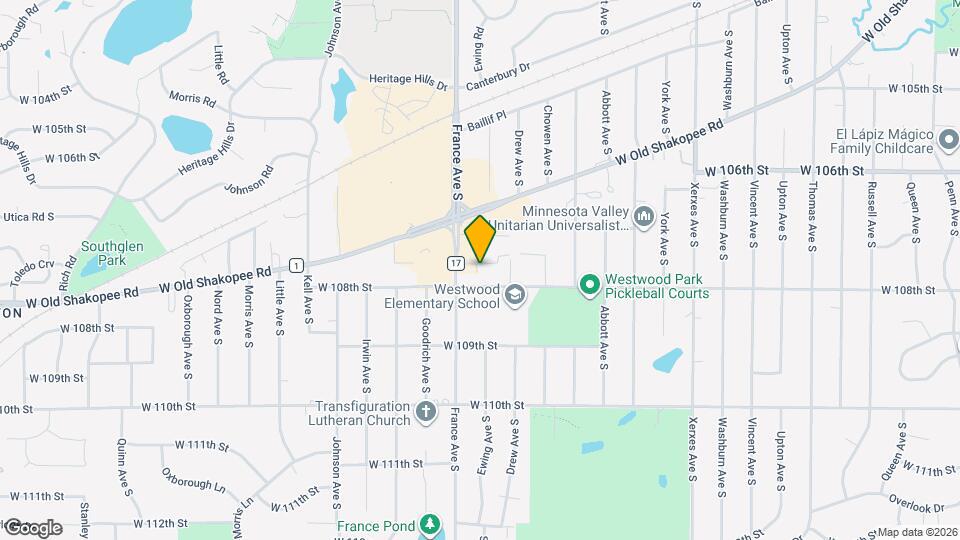 10731 France Ave S, Unit 201 Mapa y Detalles de la Ubicación