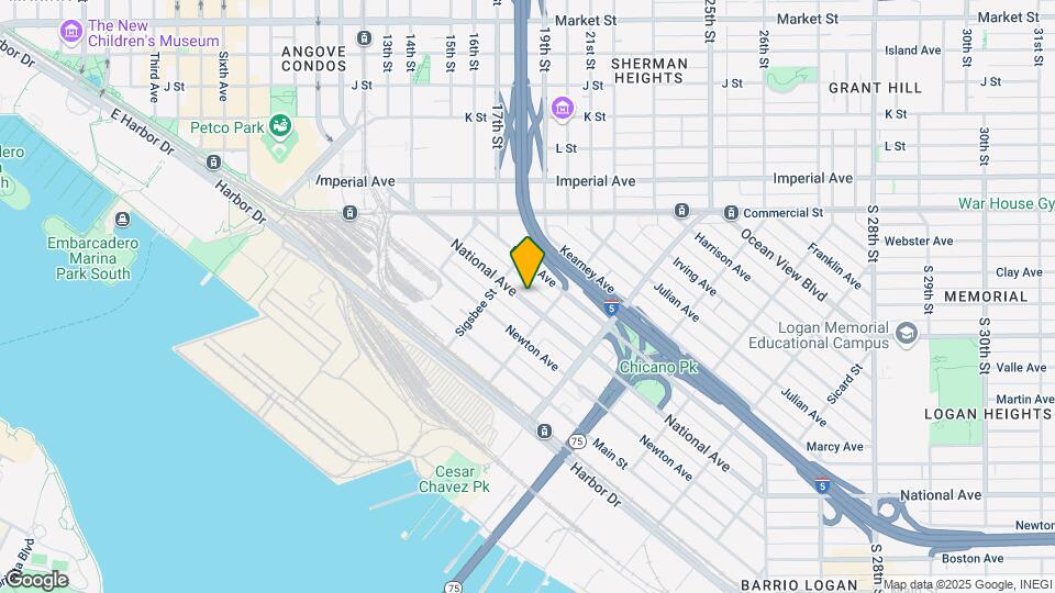 1754 National Ave Map and Location Details