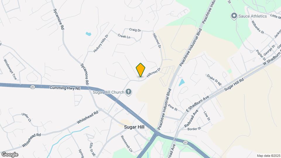 1330 Hillcrest Dr Map and Location Details