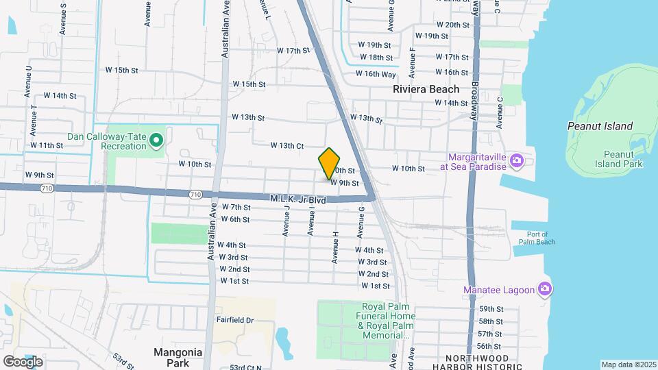 725 W 9th St Map and Location Details