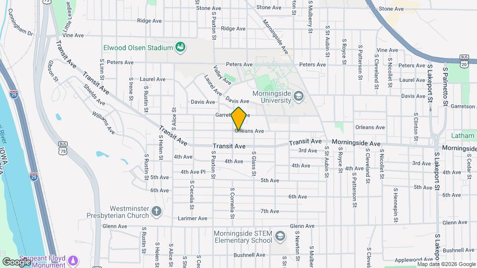 3410 Orleans Ave, Unit Upper Map and Location Details