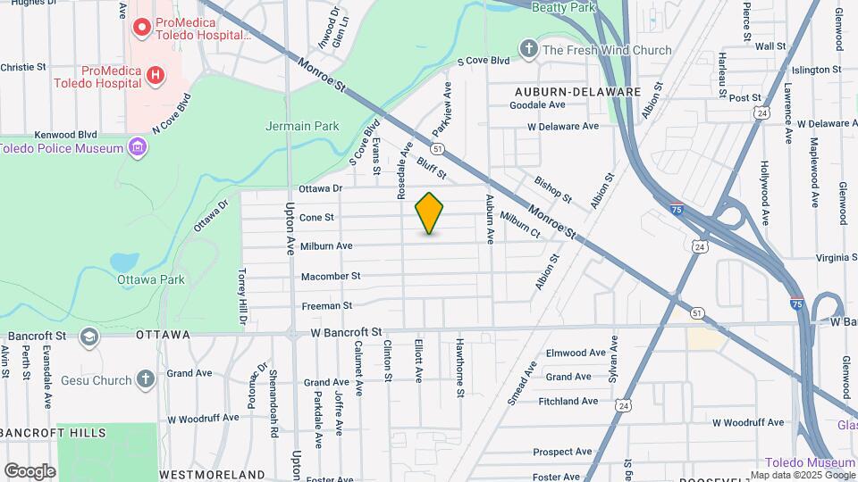 1634 Milburn Ave Map and Location Details