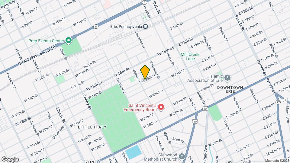 251 W 20th St Map and Location Details