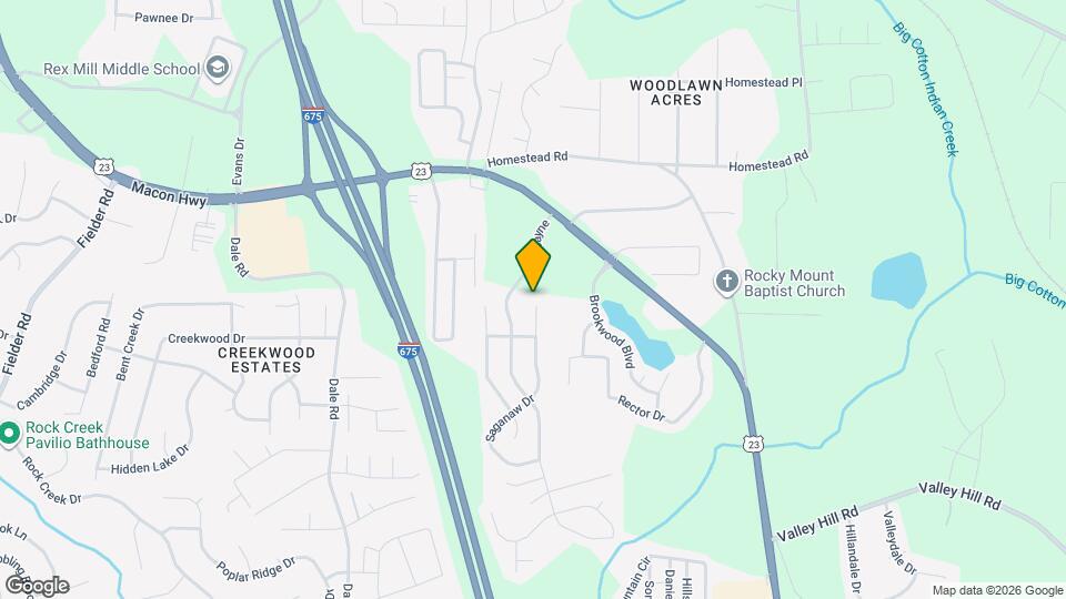 6609 Saganaw Dr Map and Location Details