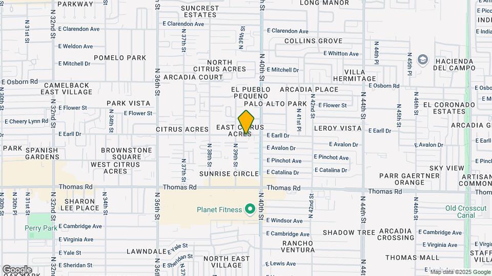 3915 E Earll Dr Map and Location Details