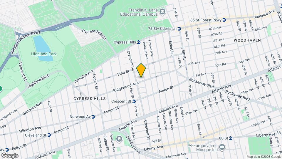 453 Ridgewood Ave Map and Location Details