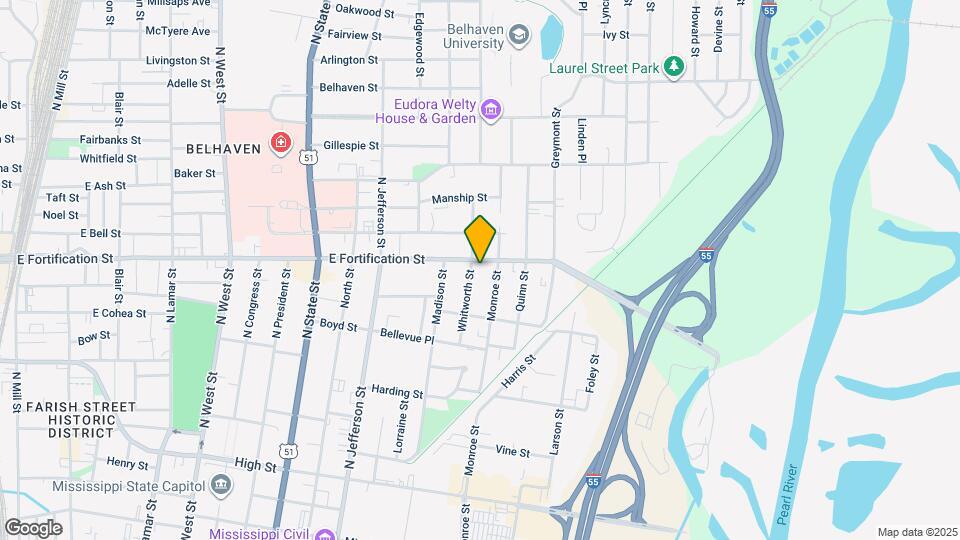 1058 Whitworth St Map and Location Details