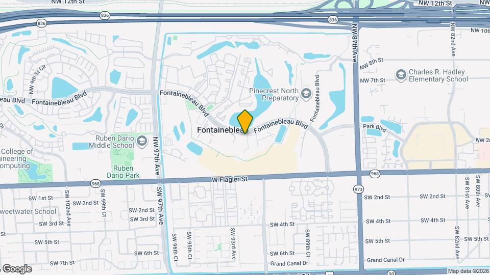 9150 Fontainebleau Blvd, Unit 402 Map and Location Details