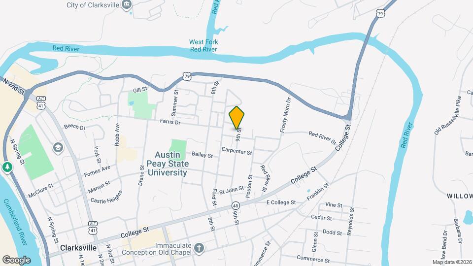 915 Shearor St Map and Location Details