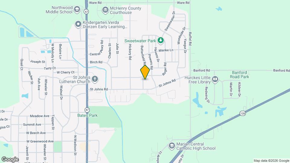 1632 Poplar Ln Map and Location Details