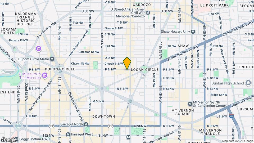 1408 P St NW Mapa y Detalles de la Ubicación