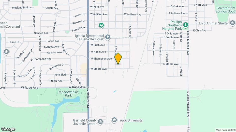 1625 S Madison St Map and Location Details