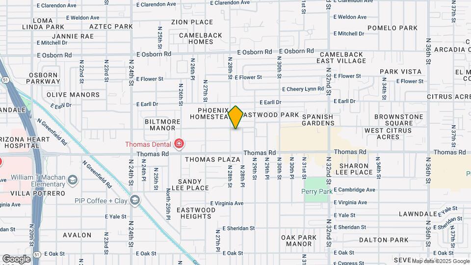 2929 N 28th St Map and Location Details