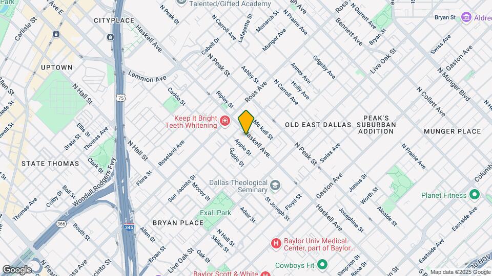 1517 N Haskell Ave Mapa y Detalles de la Ubicación
