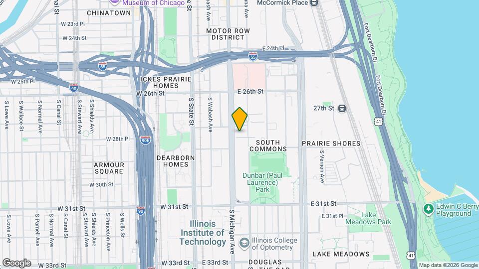 2817 S Michigan Ave Map and Location Details