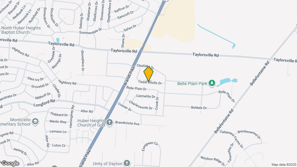 7414 Cedar Knolls Dr Map and Location Details