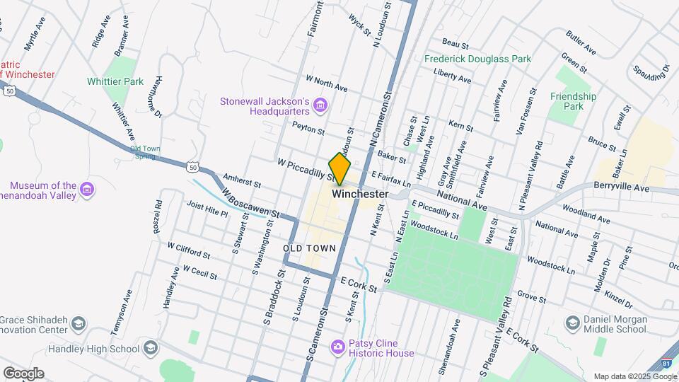 160 N Loudoun St Map and Location Details