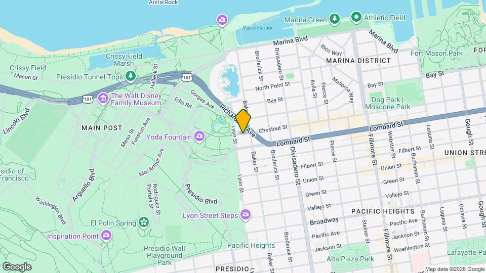 2645 Chestnut St Map and Location Details