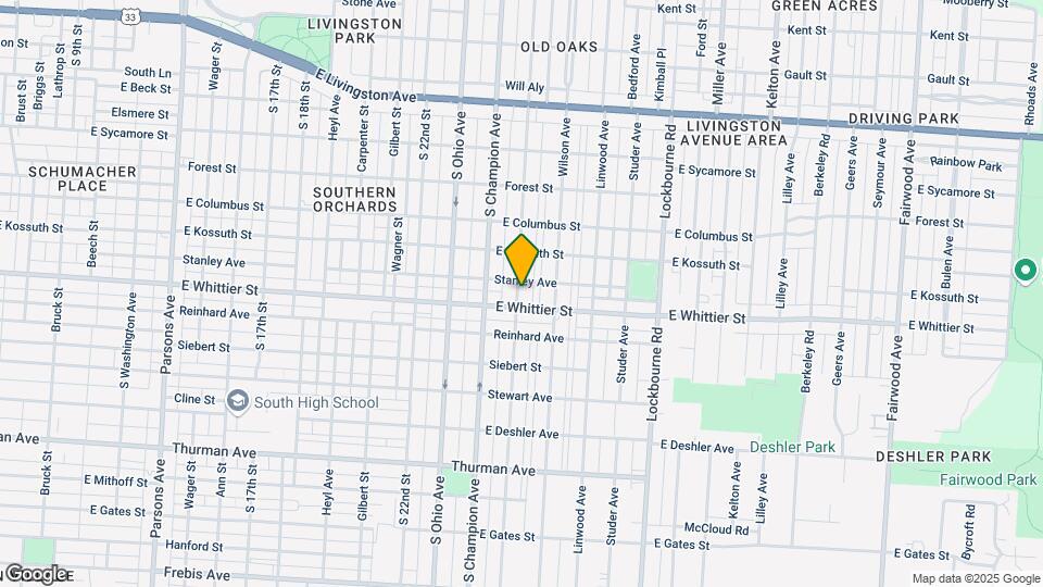 1050 Oakwood Ave Mapa y Detalles de la Ubicación