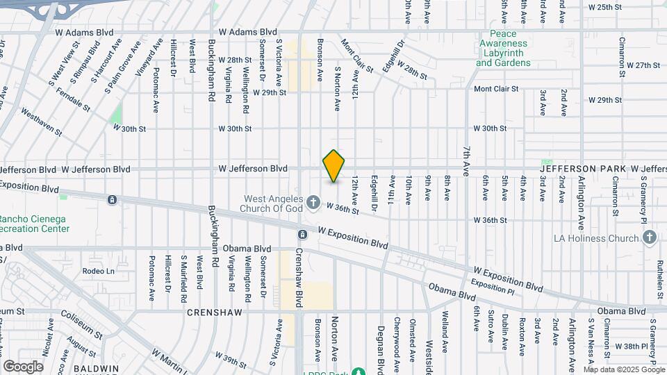 3501 S Norton Ave Map and Location Details