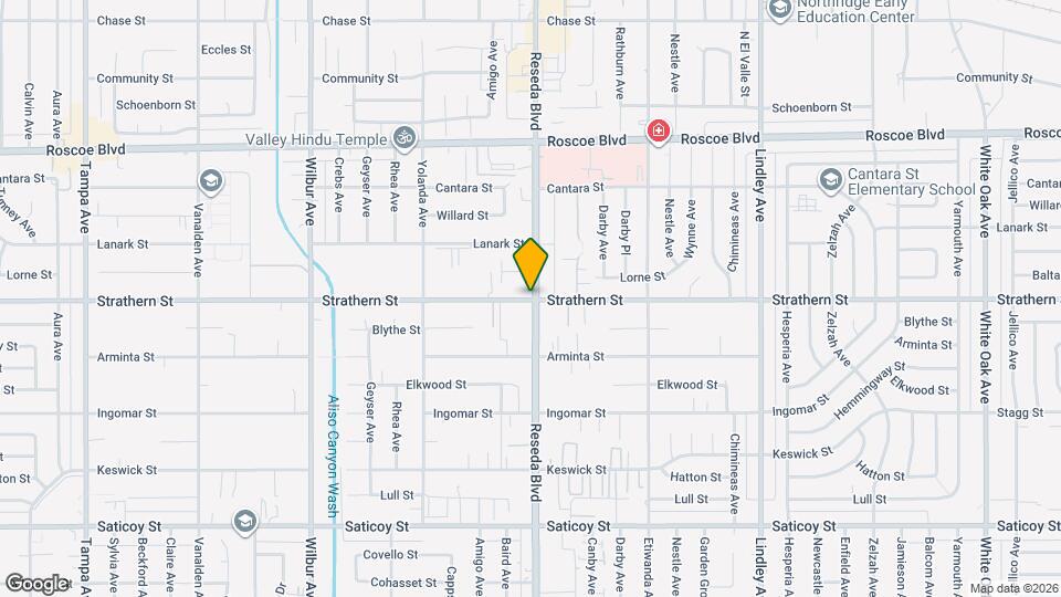 8001 Reseda Apartments Map and Location Details