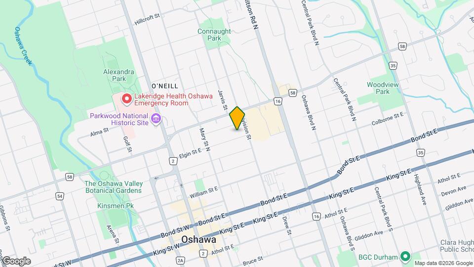 156 Elgin St E Map and Location Details