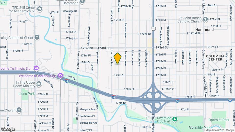 7416 Van Buren Ave Map and Location Details