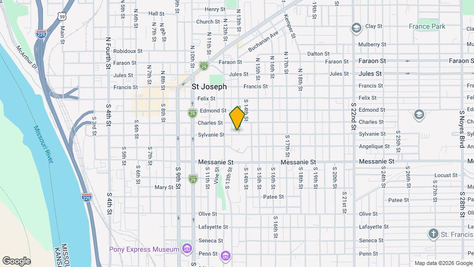 1223 Sylvanie St Map and Location Details