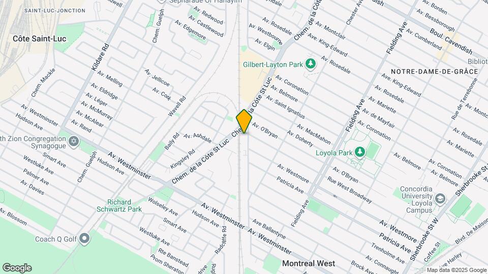 5450 West Broadway Rue Map and Location Details