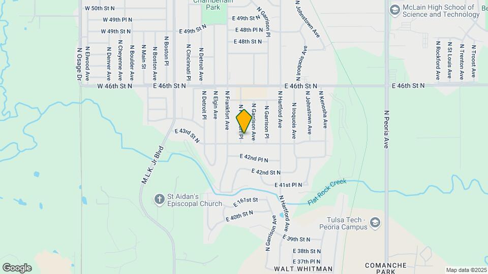 4313 N Frankfort Pl Map and Location Details