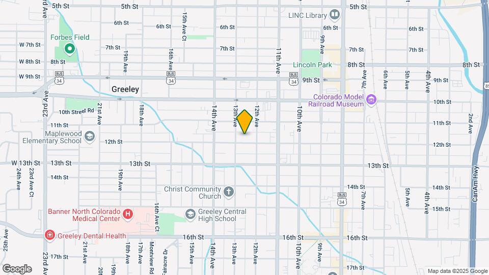 1217 12th St Map and Location Details