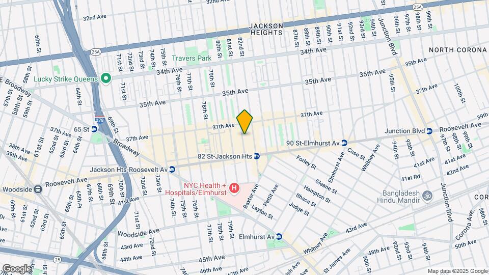 37-25 81st Street Mapa y Detalles de la Ubicación