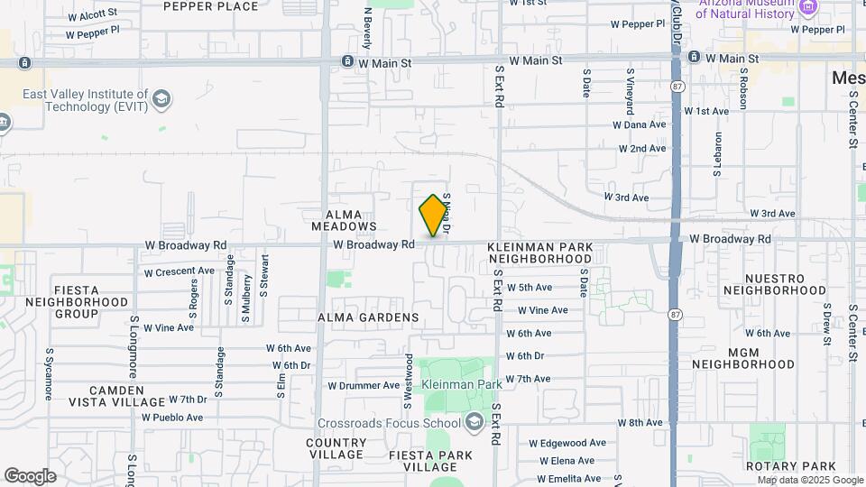 Sendero Ridge on Broadway Map and Location Details