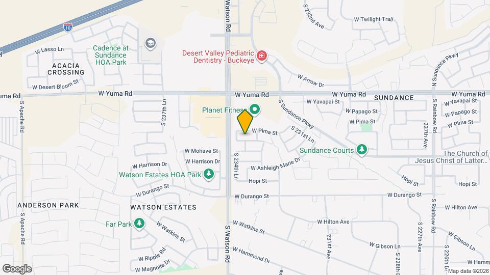 23438 W Cocopah St Map and Location Details