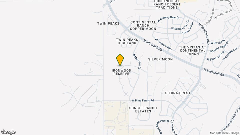 8647 N Ironwood Reserve Way Map and Location Details
