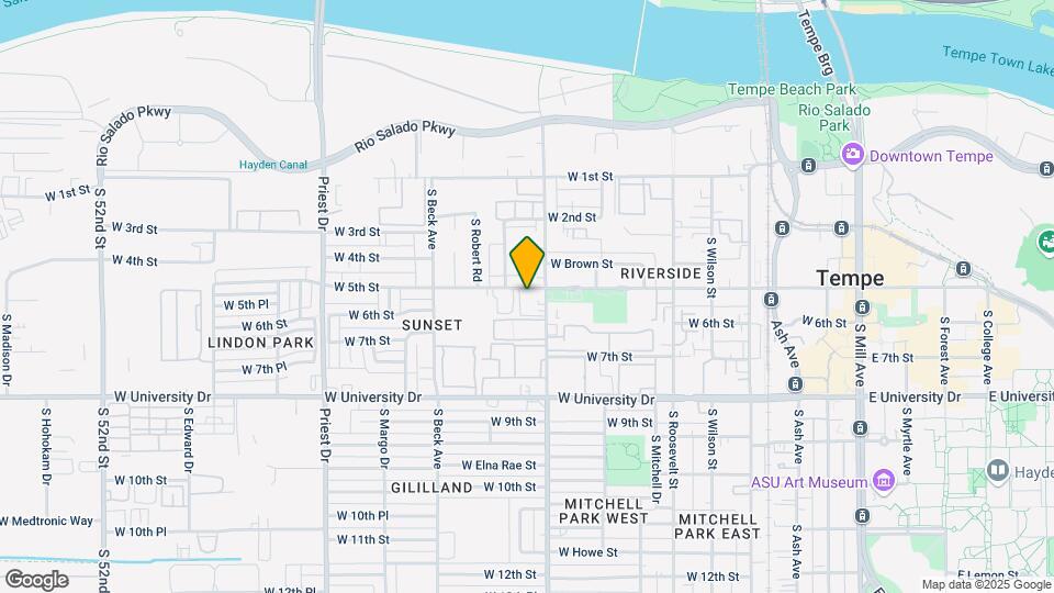 1005 W 5th St Map and Location Details
