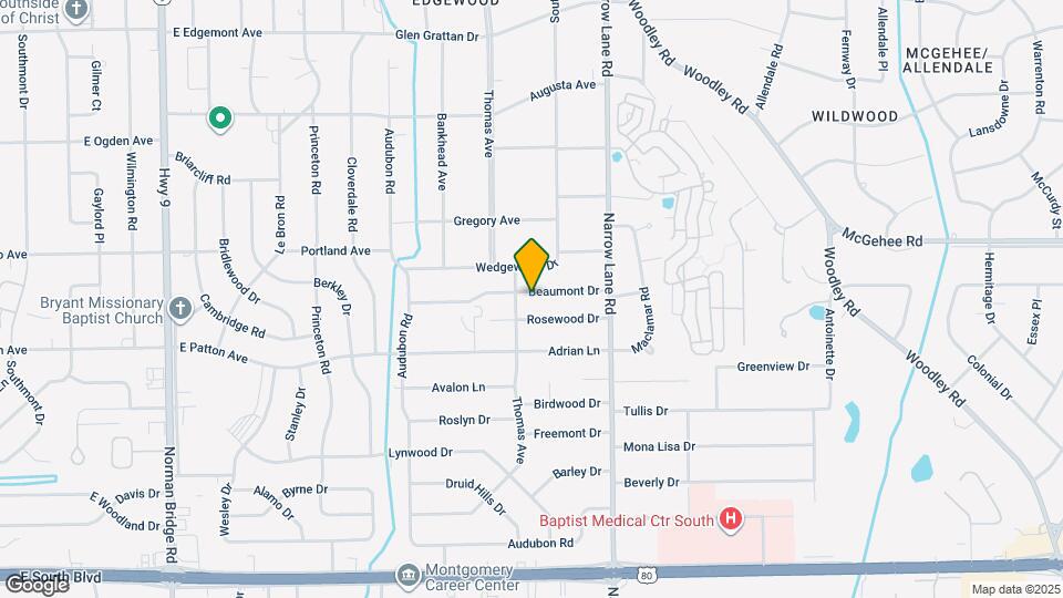 1406 Beaumont Dr Map and Location Details