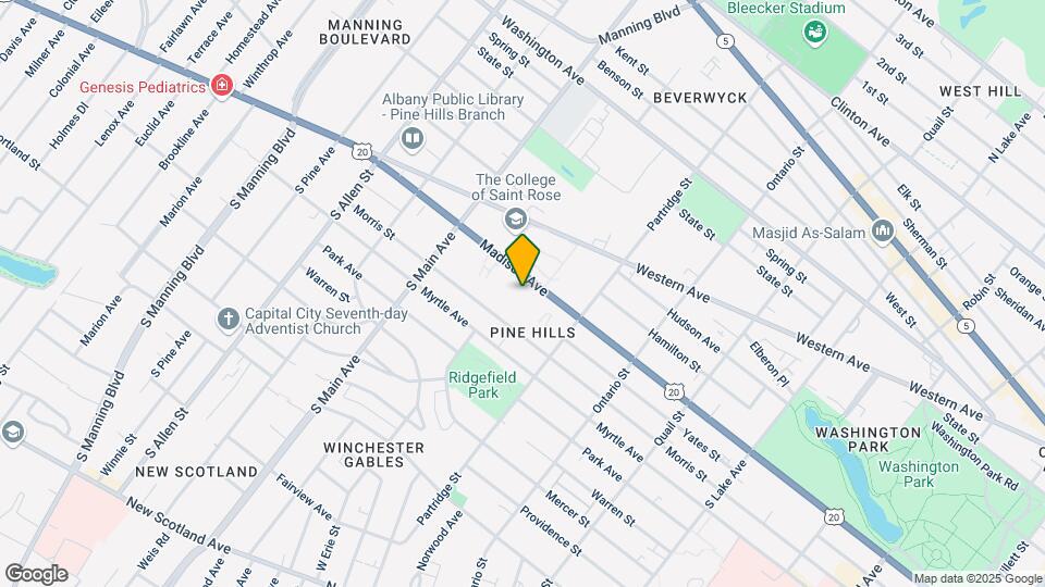 960 Madison Ave Map and Location Details