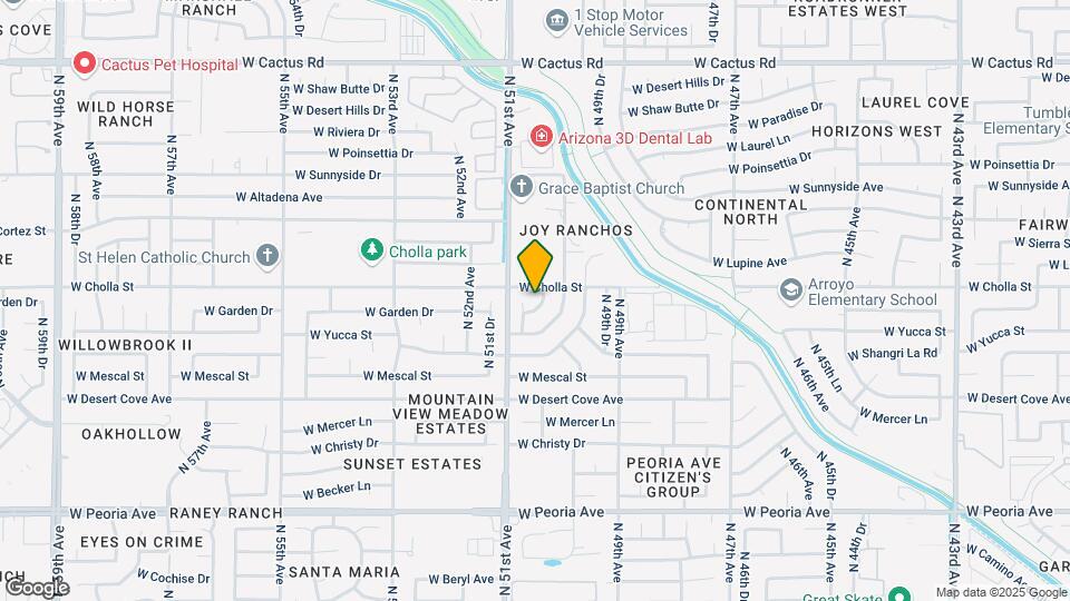 11246 N 50th Dr Map and Location Details