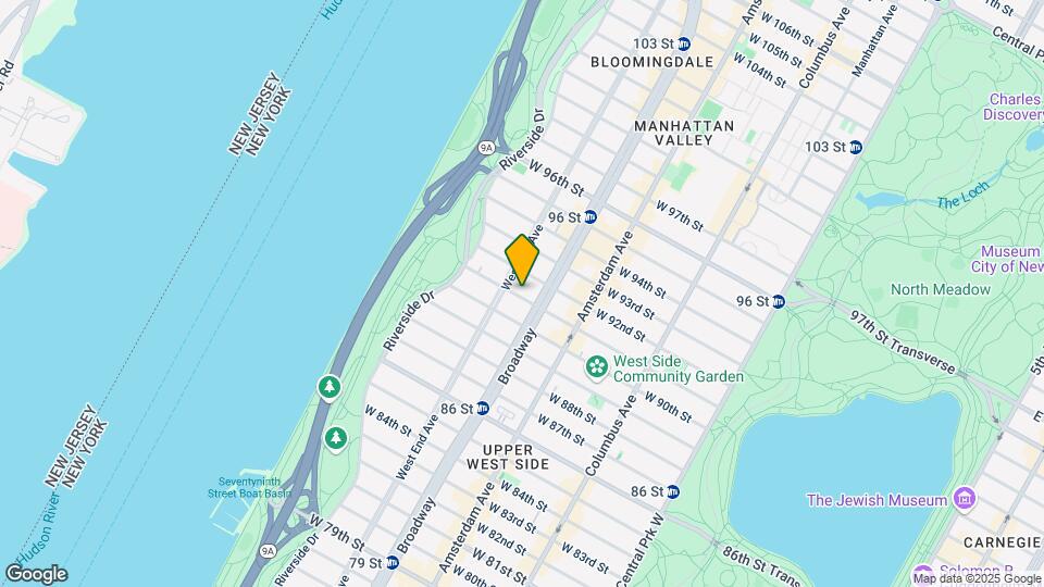255 W 91st St Map and Location Details
