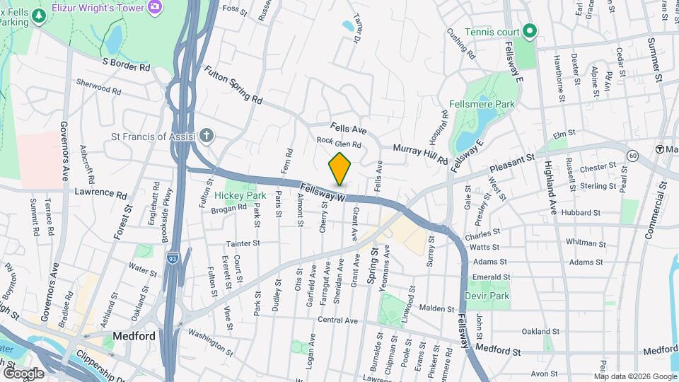 187 Fellsway W, Unit 2 Mapa y Detalles de la Ubicación